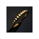 Seven Art Jewelry Doğal Taş Bileklik, Altın Renk, Hematit Bileklik, Kadın Bileklik, Erkek Bileklik, Hediye Bileklik