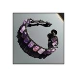 Seven Art Jewelry Doğal Taş Bileklik, Ametist Bileklik, Silindir Bileklik, Kadın Bileklik, Erkek Bileklik