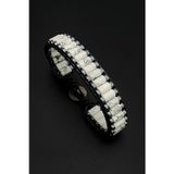 Seven Art Jewelry Doğal Taş Bileklik, Havlit ve Hematit Taşı Bileklik, Erkek Bileklik, Kadın Bileklik, Hediye Bileklik