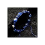 Seven Art Jewelry Doğal Taş Bileklik, Lapis Lazuli Bileklik, Küre Makrome Bileklik, Erkek Bileklik, Kadın Bileklik