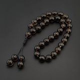 Seven Art Jewelry Orijinal Doğal Taş Tesbih, Dumanlı Kuvars Taşı 33'lü Tesbih, Erkek Hediye, El Yapımı Tesbih