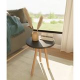 Seven Madame Home Tekli Yuvarlak Zigon Sehpa Antrasit