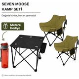 Seven Moose 3’lü Kamp Seti – 2 Sandalye 1 Masa Matara Hediyeli