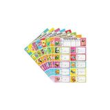 Seven Okul Etiketi 3lü Farklı Modeller - 3 Paket - Karışık-Çok Renkli