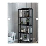 SevenHouse NORVEÇ 5 Katlı Plastik Kitaplık, Saksılık, Banyo Rafı, Mutfak Rafı,Organizer