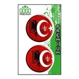 Sevenkardesler Bayrak 2 (5X5 Cm) Ikılı Damla Etıket