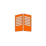 SEVENKARDEŞLER CG FLORASAN TURUNCU YAN KAPAK STİCKER