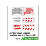 Sevenkardeşler Reflektör Kırmızı Universal Racing Şerit 3