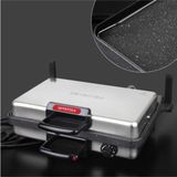 Sevenlex Metalik Çok Amaçlı Tost Lahmacun Ekmek Bazlama ve Iz Makinesi Granit 1501 - 2000 Watt Ithalatçı - Altın