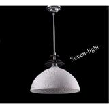Sevenlight Oje Çatlak Cam Tekli Avize