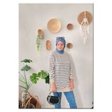 SEVENLINE KADIN İKİ İPLİKLİ TESETTÜR TUNİK ÇİZGİLİ SWEATSHİRT