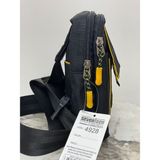 Seventeen Kumaş Çapraz Askılı Sırt - Göğüs Çantası - Body Bag 4928 Sarı Çizgili - Siyah - Sarı