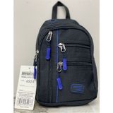 Seventeen Kumaş Çapraz Sırt ve Omuz Çantası Askılı Sırt - Göğüs Çantası - Body Bag Seventeen 4924 - Siyah - Mavi
