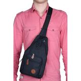 Seventeen Unisex Siyah Kumaş Çapraz Sırt Ve Omuz Çantası Siyah Tek Beden Unisex