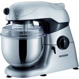 Severin Km 3888 Mutfak Robotu/gümüş-Siyah/planet Karıştırma Sistemi/paslanmaz Çelik Karıştırma Kabı - Kapasite 4,5 Litre/stand Mikser, Kıyma Makinesi, Sebze Rendesi ve Makarna Aparatı ile - Beyaz