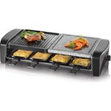 Severin Rg 9640 Raclette Izgara, Doğal Izgara Taşlı, Siyah