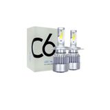 SEVGENT Motorsiklet Led Xenon (Zenon)Fanlı H4 Beyaz (2 Li)