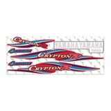 SEVGENT Yamaha Crypton 2005 - 2008 Uyumlu Kırmızı Sticker Set 001 CRPSTC001