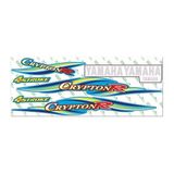 SEVGENT Yamaha Crypton ile uyumlu 2005-2008 Uyumlu Mavi Sticker Set 002