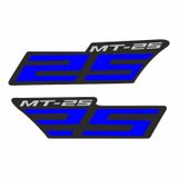 SEVGENT Yamaha Mt-25 Uyumlu Mavi Yan Stıcker Set STC032