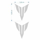 SEVGENT yamaha mt logo 5 x 5 cm turuncu sticker 2 li GGM-STC056