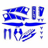 SEVGENT Yamaha Mt07 2014 - 2017 Uyumlu Mavi Sticker Set MT07STC004