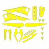 SEVGENT Yamaha Mt07 2014 - 2017 Uyumlu Sarı Sticker Set MT07STC001