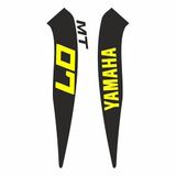 SEVGENT Yamaha Mt07 ile uyumlu 2014-2017 Uyumlu Sarı Depo Sticker Set