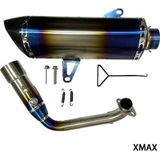 Sevgent Yamaha Xmax 2018 - 2024 Uyumlu Performans Egzoz Full Sistem Hologram