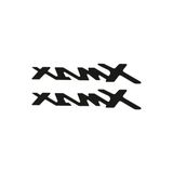 SEVGENT Yamaha Xmax ile uyumlu Uyumlu Damla Yazı Siyah 22X4 Cm Sticker