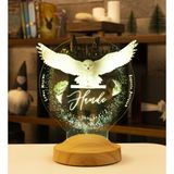 Sevgi Lambası Baykuş 3D LED Lamba, Kişiye Özel Hediyeler, Genç Odası, Hediye LED Lambalar