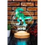 Sevgi Lambası Çocuk Hediyesi Dinozor 3d Led Lamba T-rex Tasarımlı Çocuk Odası Gece Lambası