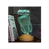 Sevgi Lambası Diş Doktoru Hediyesi, Diş Teknikerine Hediye, Dentist 3d Led Lamba