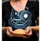 Sevgi Lambası Fotoğrafçıya Hediye Dslr Fotoğraf Makinesi Kişiye Özel 3D LED Gece Lambası