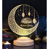 Sevgi Lambası Hilal & Kandil Tasarımlı Ramazan Dekoratif Led Lamba