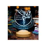 Sevgi Lambası Karate Tekvando Judo Sporcuya 3d Led Lamba