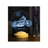 Sevgi Lambası Motosiklet Chopper, Motor Cruiser, Klasik Motosiklet Figürlü Hediye 3d Led Lamba