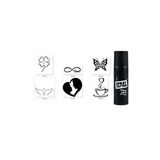 Sevgi Modelleri Spray Tattoo Geçici Dövme Yapma Seti Siyah Sprey Dövme