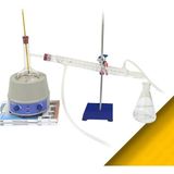 Sevgift 2000 ml Cam Distilasyon Seti | Basit Damıtma Düzeneği Komple Set | Borosıl - Şeffaf