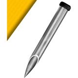 Sevgift 30 cm Çuval Sondası Krom | Paslanmaz Krom Profesyonel Numune Alma Aparatı - Gri