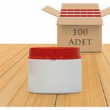 Sevgift 500CC Kilitli Kapaklı Hdpe Plastik Numune Saklama Kavanozu - Gıda Uyumlu (100'LÜ Paket)