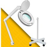 Sevgift 5x Büyüteç Lamba Ayaklı | LED Işıklı, Dokunmatik Işık Ayarı, Güzellik ve Teknik Kullanım - Beyaz