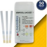 Sevgift Havuz Suyu Test Şeridi 3’lü | Klor Ph Alkalinite Ölçer | 50 Test Su Analiz Kiti - Beyaz