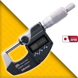 Sevgift Mitutoyo 293-240-30 Dijital Dış Çap Mikrometresi IP65 | 0-25 mm - Siyah