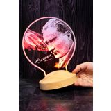 Sevgilambası 100. Yıl Hediyesi Atatürk Görselli Hediye, Atatürk İmzası ve Türk Bayrağı Hediyesi Led Lamba, Mustafa Kemal Atatürk Fotoğralı Hediye