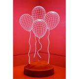 Sevgilambası 3 Boyutlu 3D Görünümlü Balon Led Lamba