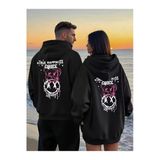Sevgili Çift Kombini 2’Li True Happiness Baskılı Unisex Sweatshirt – Renkli Street Tarz