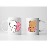 Sevgili Çift Kupaları Sevgili Mug 2'li Set - 001 - Beyaz - 1 Adet
