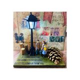 Sevgili Eş Aile Hediyesi, Dekoratif Işıklı Biblo, Figür Seti, 16 cm Yükseklik