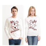 Sevgili kombinleri Bir Elmanın İki Yarısı Sweatshirt, Erkek, XL-Tek Ürün Fiyatıdır, Kombin Yapmak İçin En Az 2 Adet Sepete Ekleyiniz